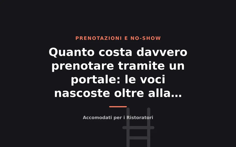 Quanto costa davvero prenotare tramite un portale: le voci nascoste oltre alla commissione