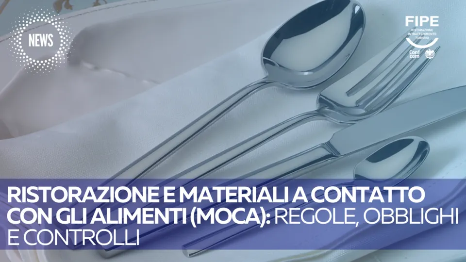 MOCA in ristorazione: regole, obblighi e controlli sui materiali a contatto con gli alimenti