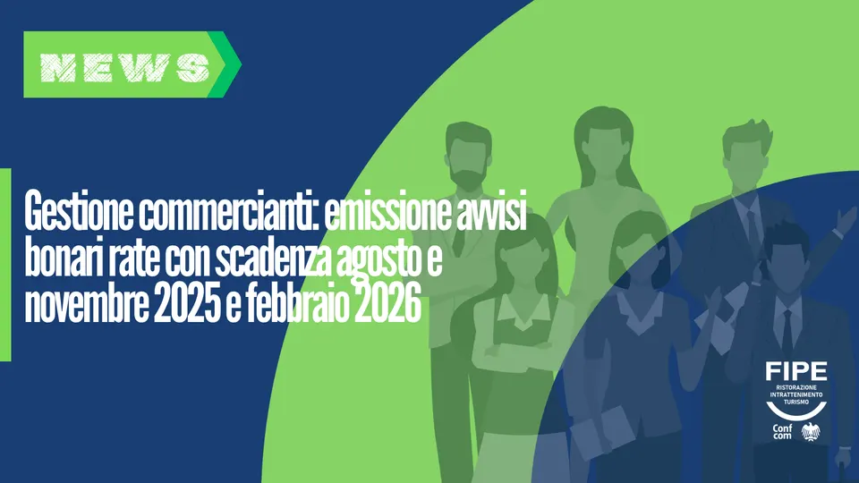 INPS: avvisi bonari per commercianti su rate agosto e novembre 2025 e febbraio 2026