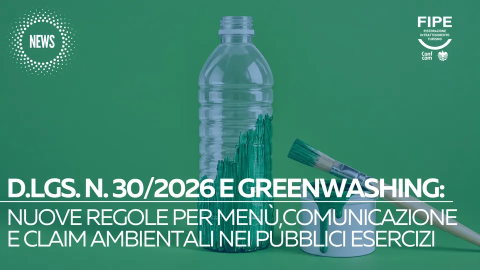 Greenwashing, dal 27 settembre nuove regole per menu e comunicazione dei locali