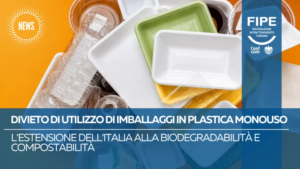 Imballaggi in plastica monouso: la legge 173/2026 apre a biodegradabilità e compostabilità
